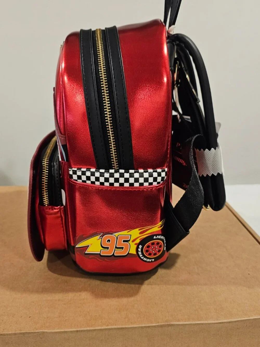 Lightening McQueen loungefly mini backpack NWT Pixar Cars
